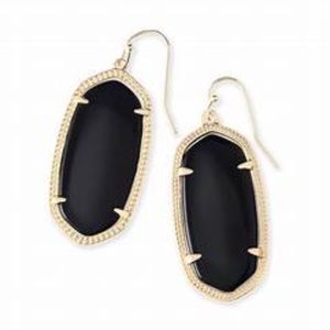Kendra Scott Black Elle Earrings